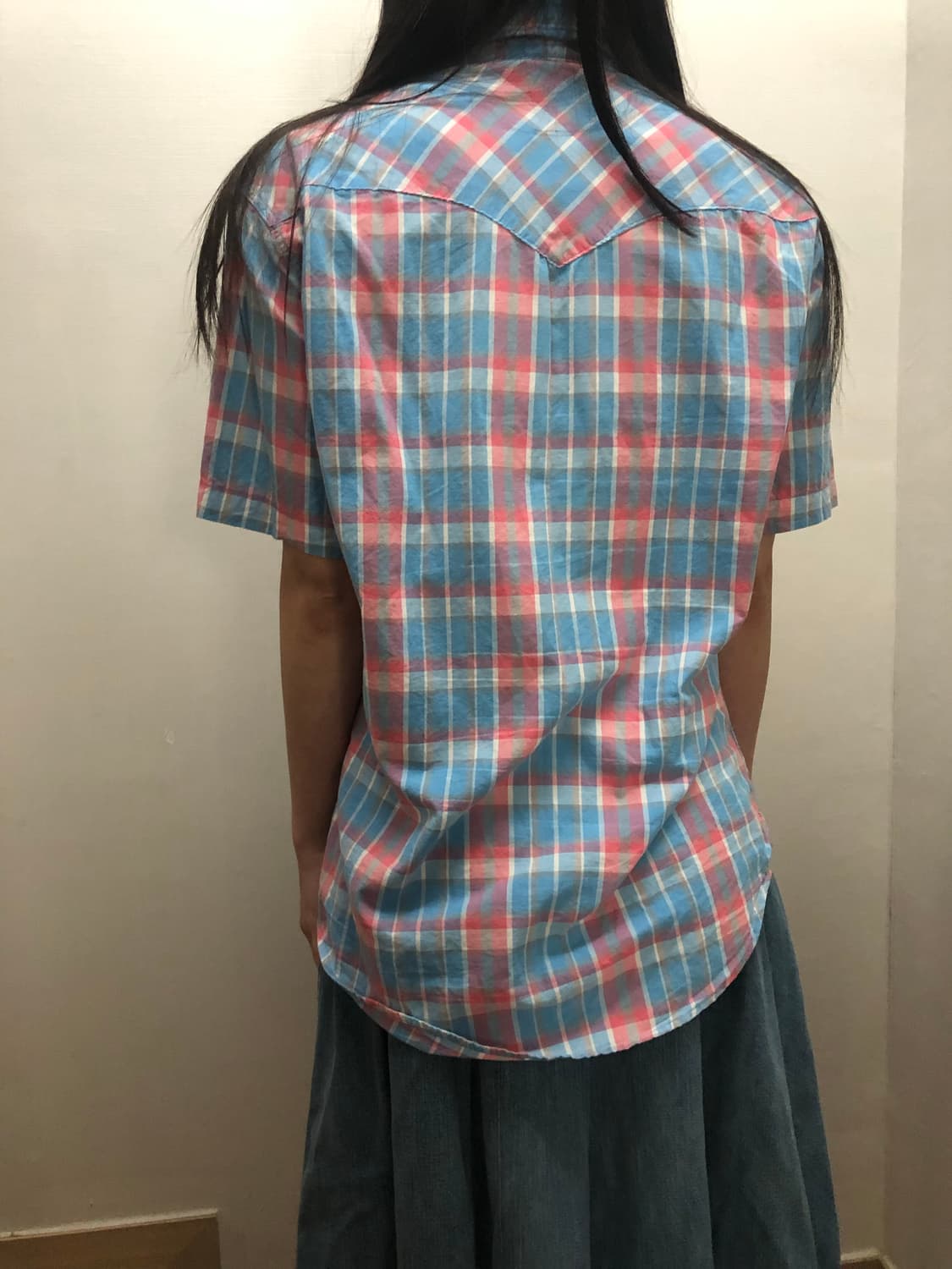 빈티지 리바이스 파스텔 체크 셔츠 상품이미지10