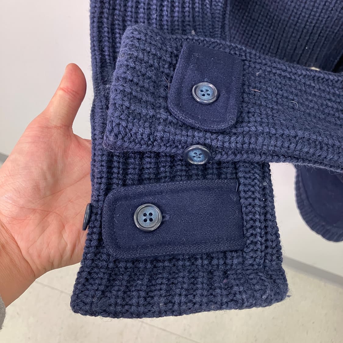 JPN VTG 빈티지 네이비 후드 더플 코트  상품이미지7