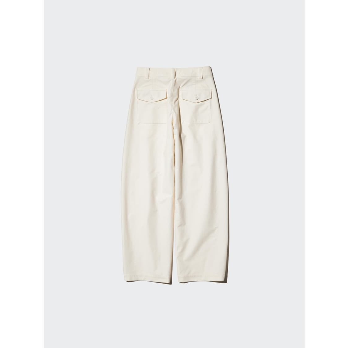 유니클로 저지 배럴 레그 팬츠 오프화이트 상품이미지2