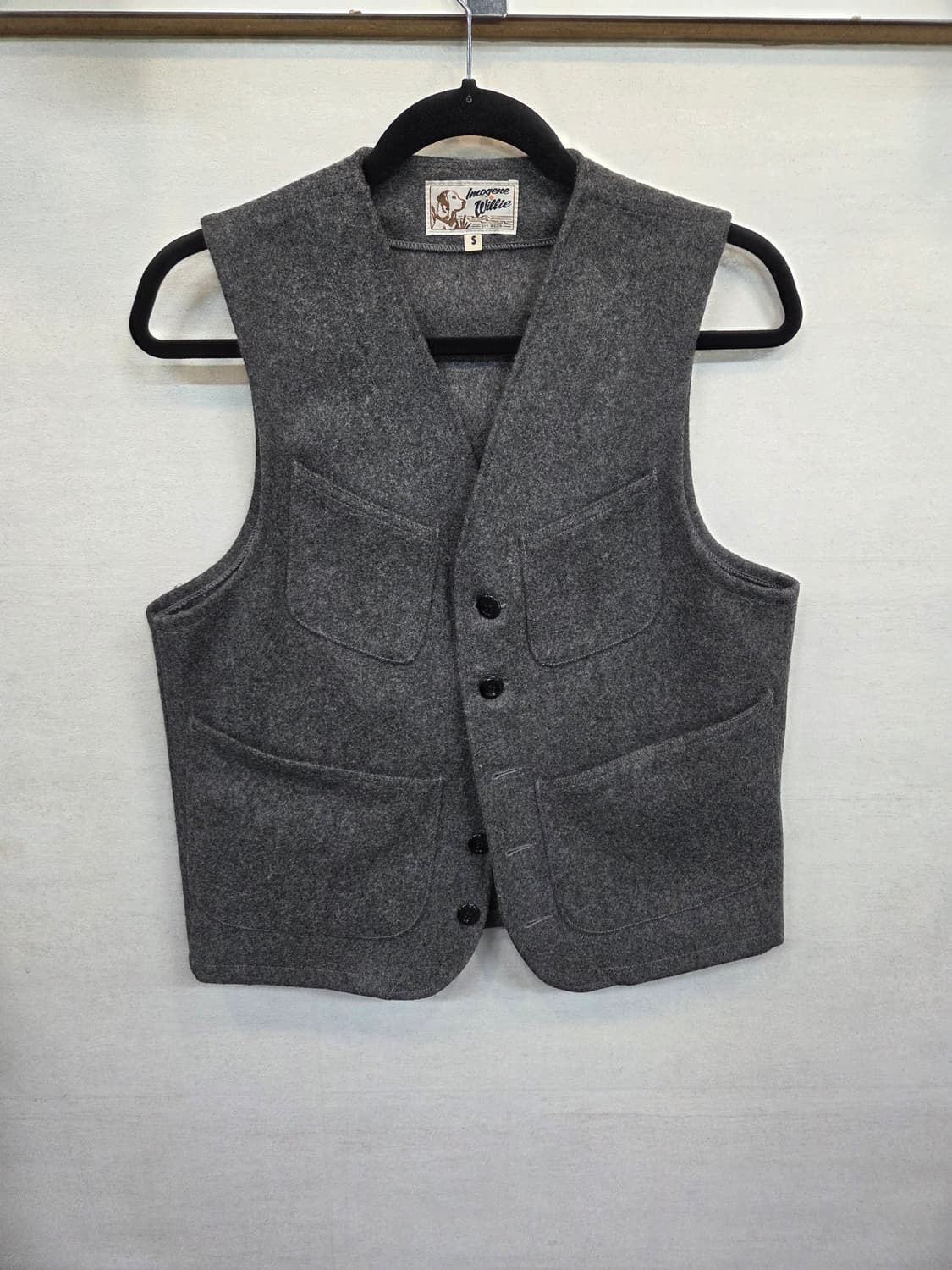 Imogene willie 빈티지 울 조끼 베스트 S 상품이미지1