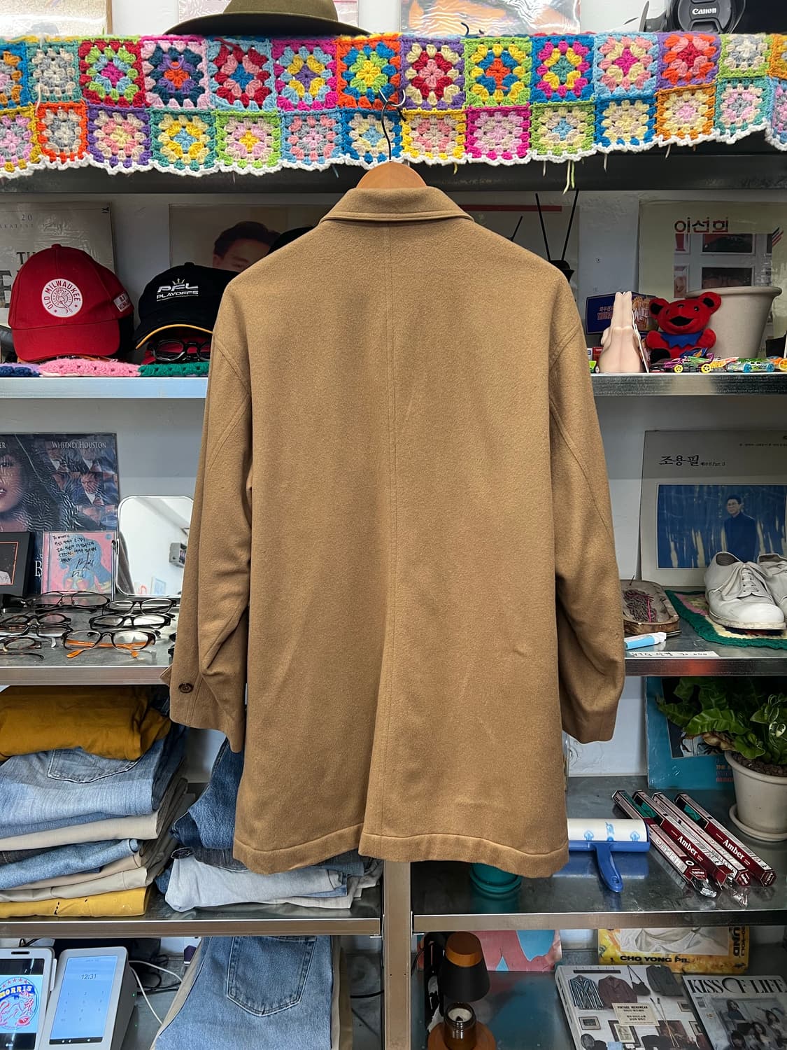 90s  Camel Cashmere Overcoat 상품이미지2