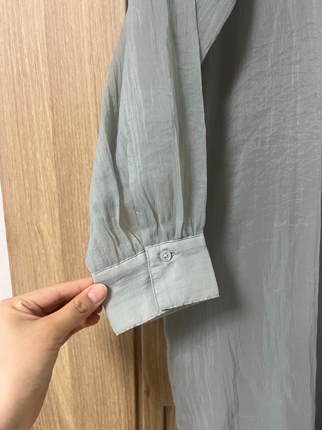 GU 시스루 롱셔츠 블라우스 상품이미지3