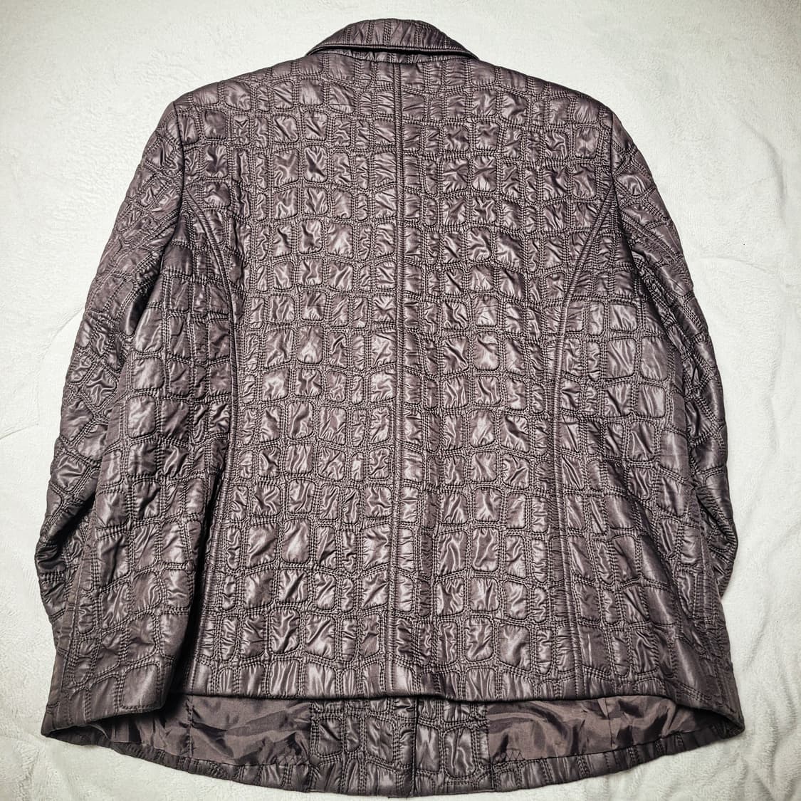 '90s Three Flora Crocodile Quilt Jacket 상품이미지4