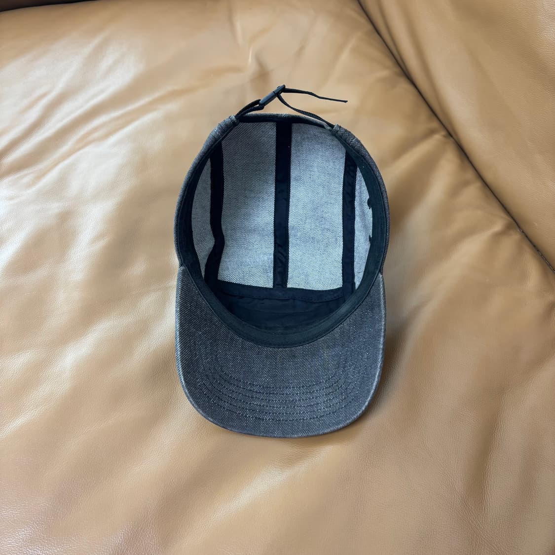 Supreme 슈프림 워시드 데님 블랙 캠프캡 모자 Denim Black 상품이미지6