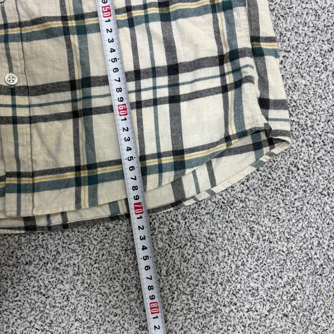 100 란찌 긴팔 체크 셔츠 남방 0330J 상품이미지6