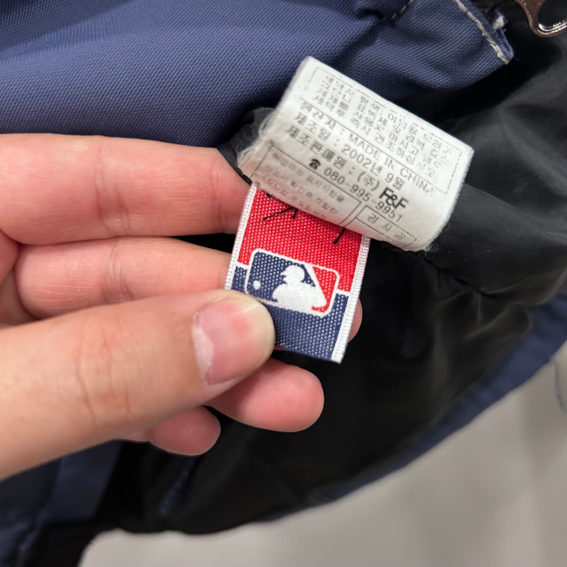 MLB 라이더 스티치 올드스쿨 후드 바람막이 자켓 상품이미지4