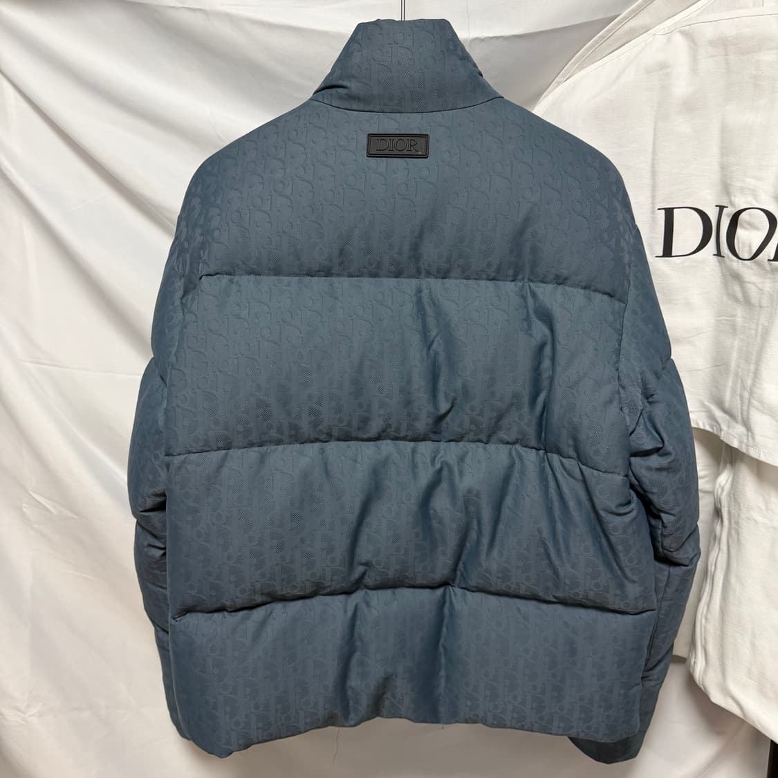 [S+급/46] 디올 오블리크 푸퍼 패딩 블루 풀구성 상품이미지4