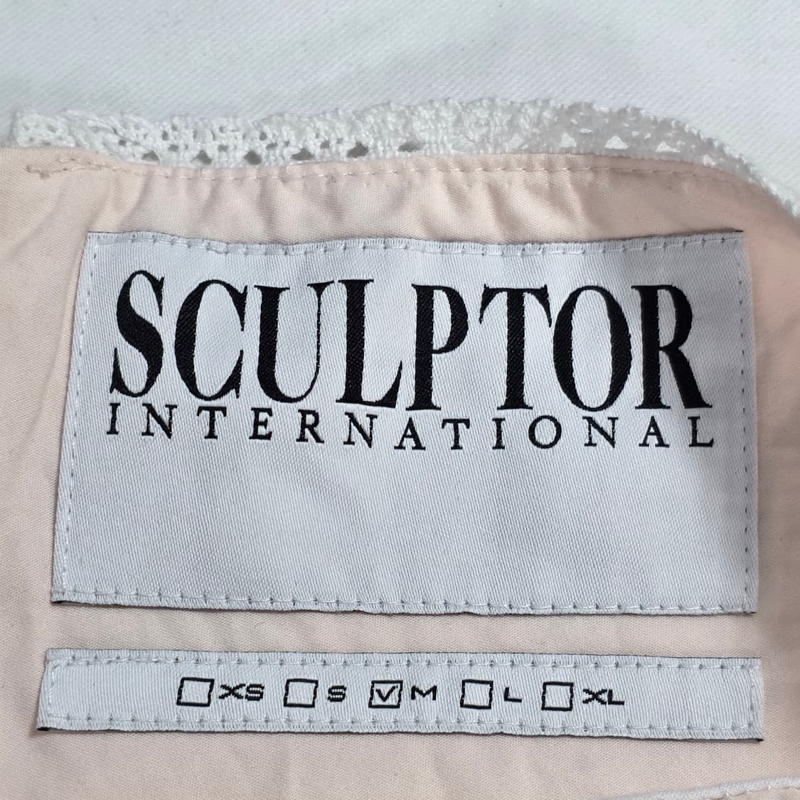 1153 스컬프터 정품 연핑크 레이스 미니스커트 M 새상품 상품이미지5