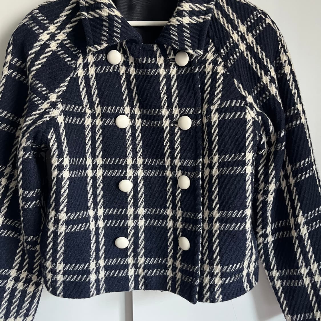 ELLE PLANETE wool check Jacket 상품이미지5