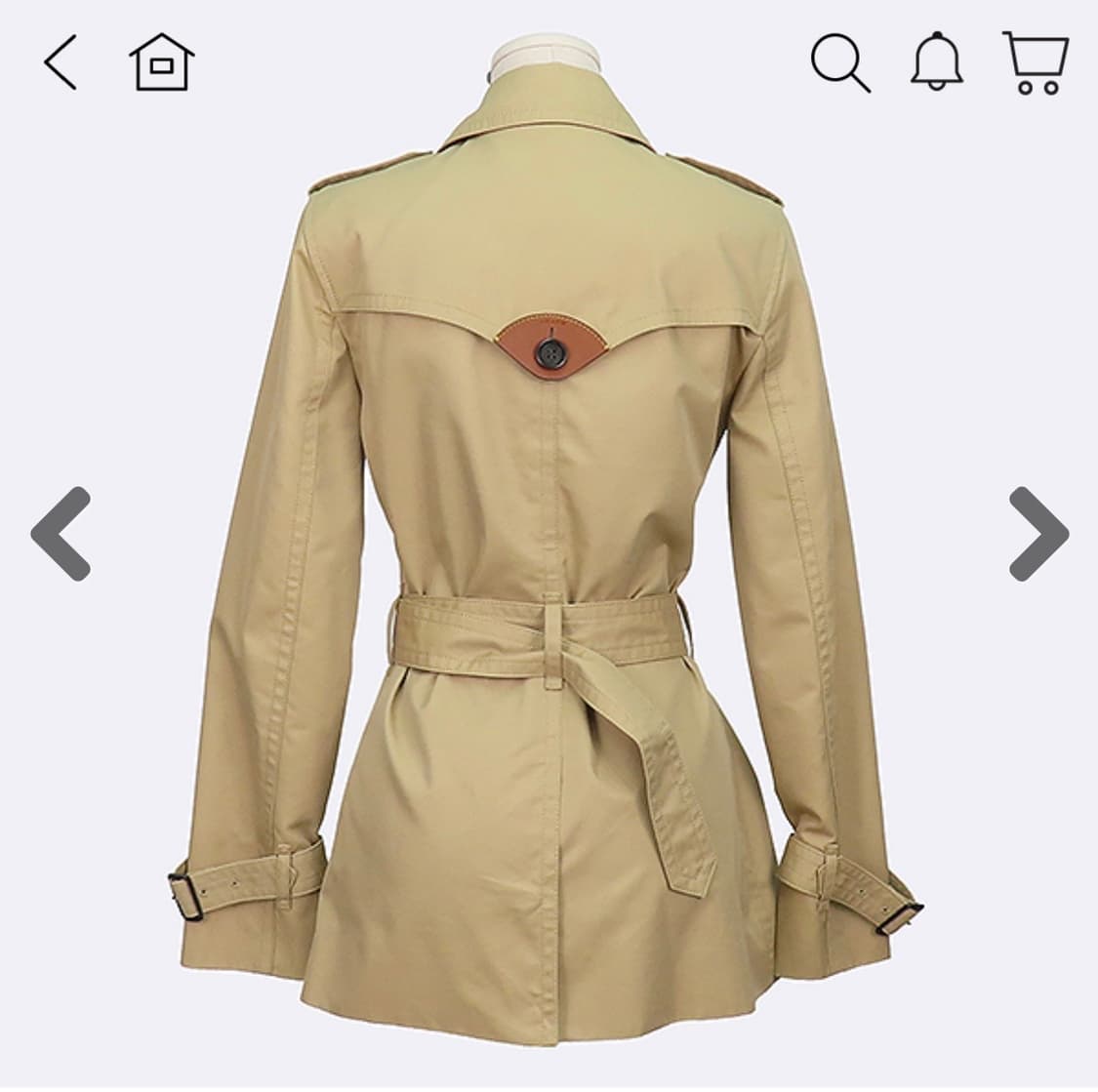 Coach 코치 시그니처 라펠 숏 트렌치코트 상품이미지3