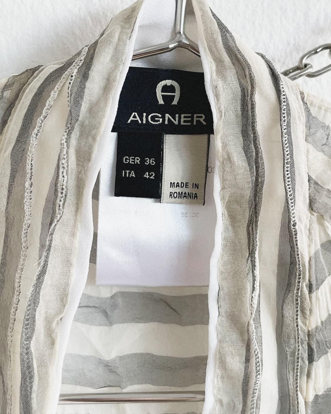 aigner 실크 스트라이프 블라우스 상품이미지6