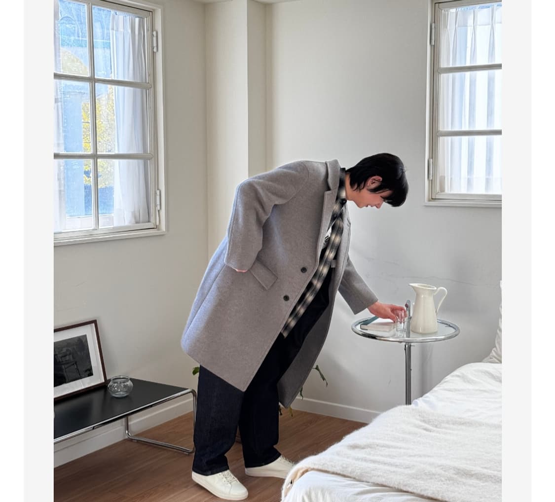 24FW 에피그램 울 오버핏 체스터 코트 상품이미지2