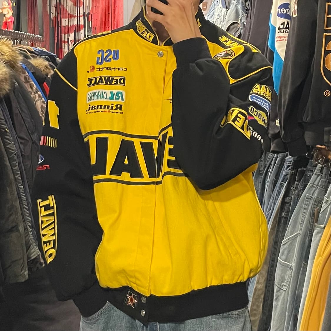 [IM] JH MADE DEWALT 드월트 옐로우 코튼 레이싱자켓 상품이미지7