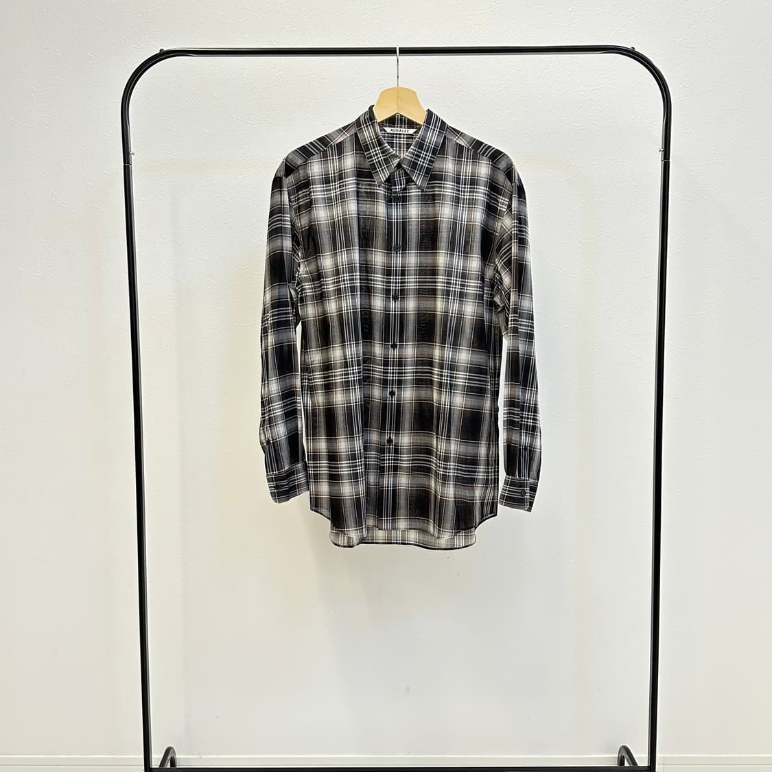 오라리 울 체크셔츠 3사이즈  상품이미지1