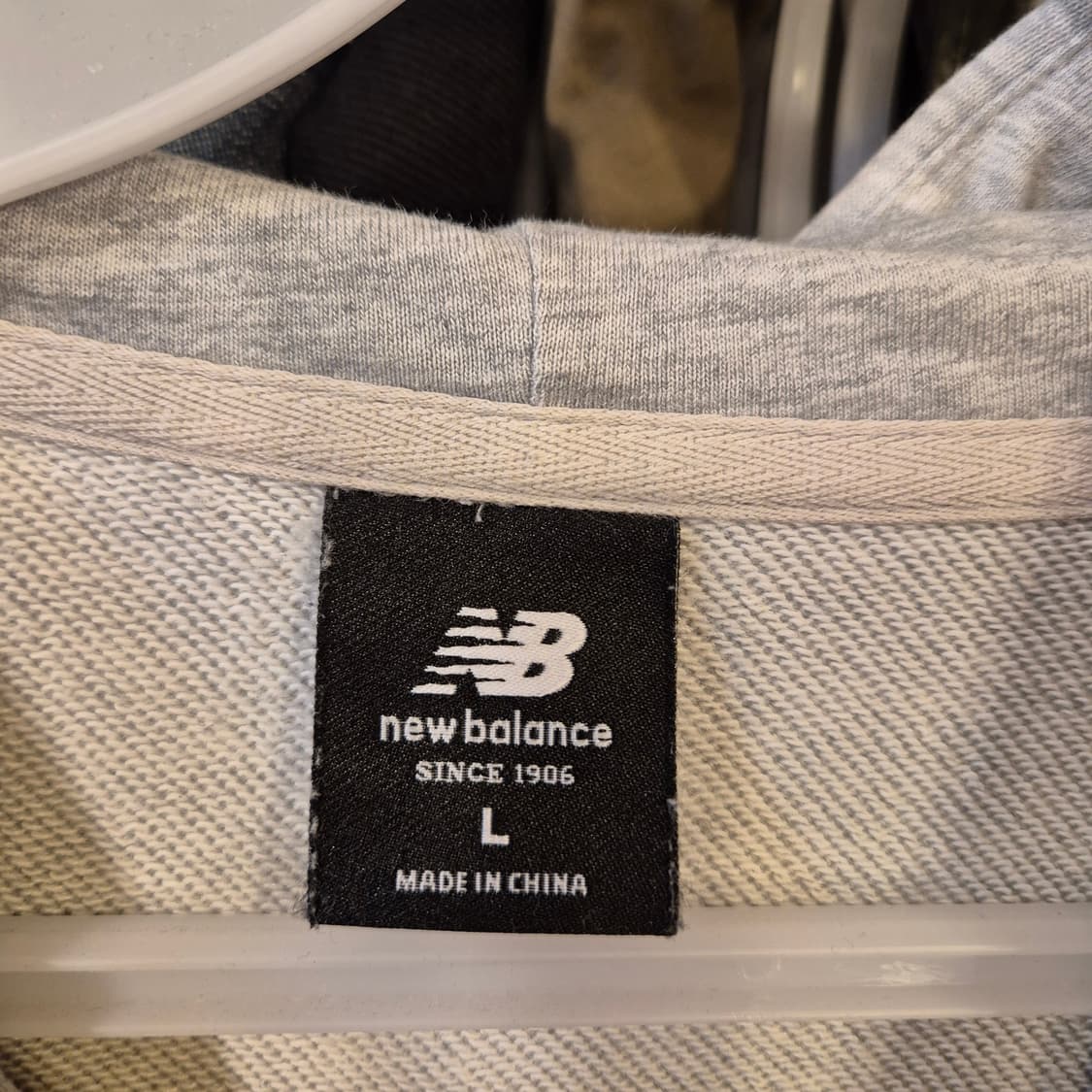 L~XL 뉴발란스 그레이 후드 상품이미지3