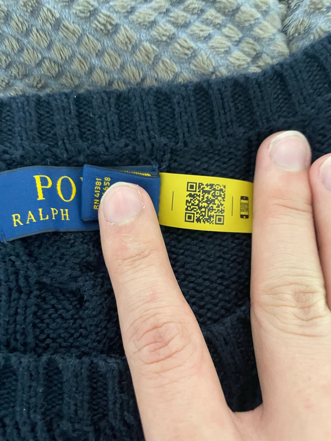 폴로 케이블 니트 L(매장QR정품) 상품이미지3