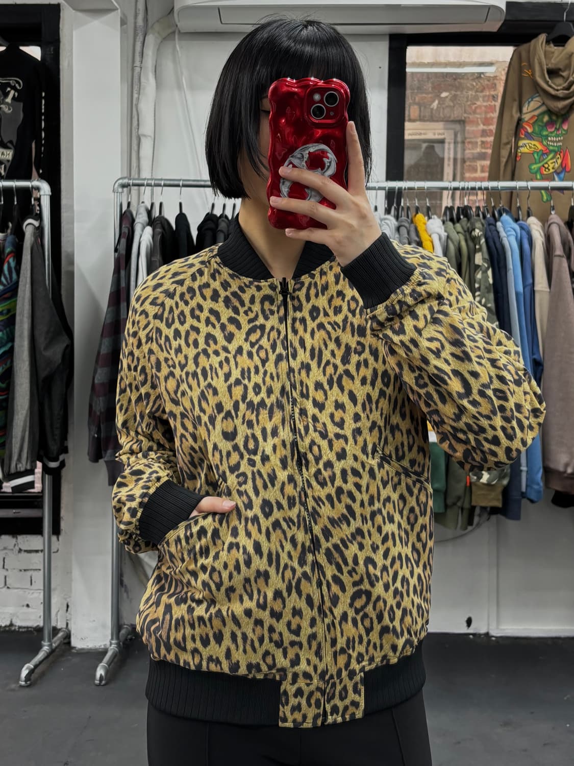 히스테릭 글래머 리버시블 레오파드 자켓 상품이미지8