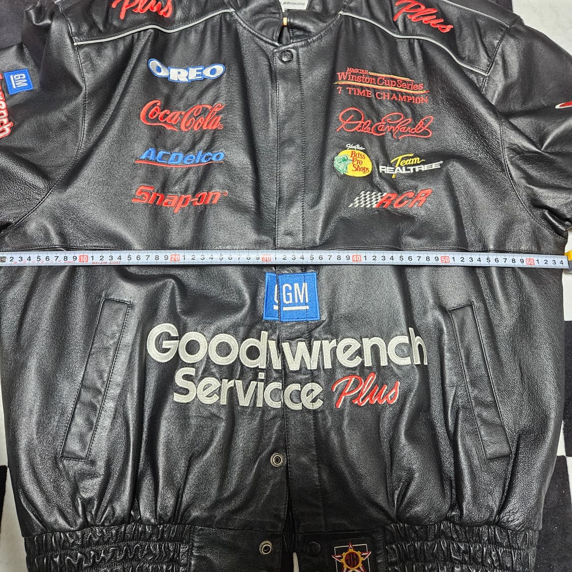 빈티지 나스카 데일 언하트 굿렌치 레이싱 레더 자켓 상품이미지3