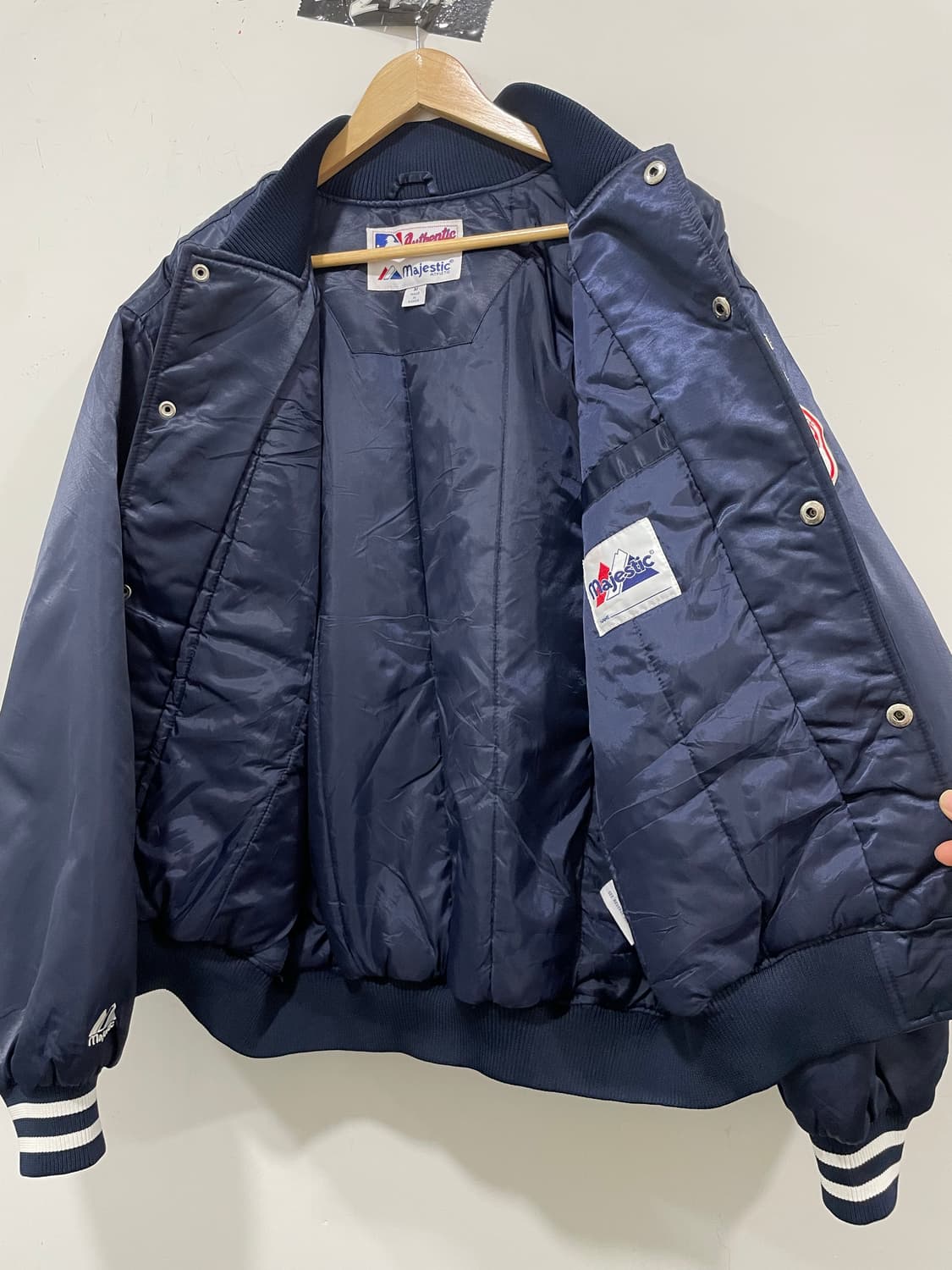 90-00s Majestic 마제스틱 뉴욕 양키스 스타디움 바시티자켓 상품이미지5