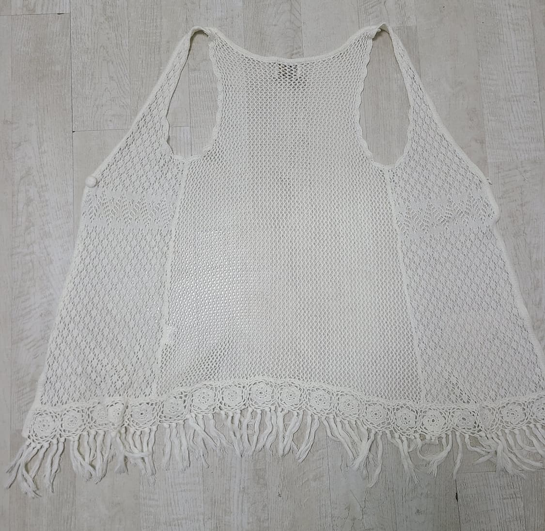 크로쉐 레이어드 니트 베스트 상품이미지2