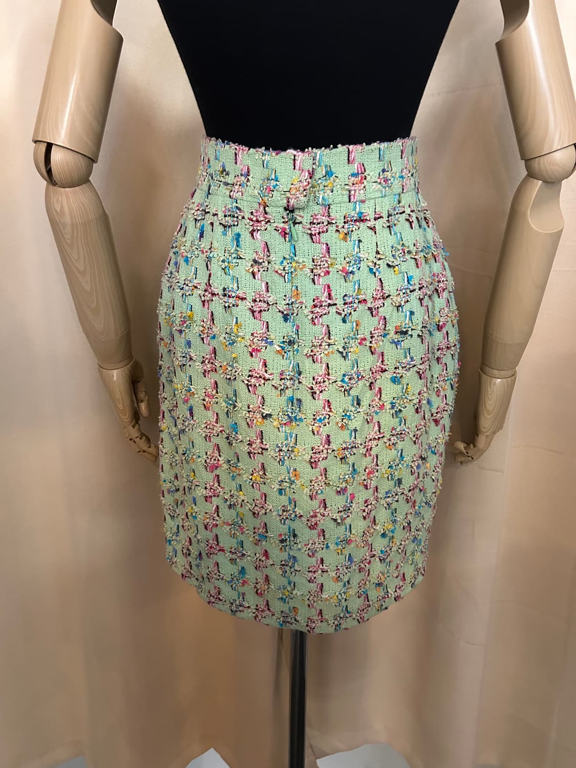 샤넬 1995 S/S collection 민트그린 트위드팬츠 상품이미지4