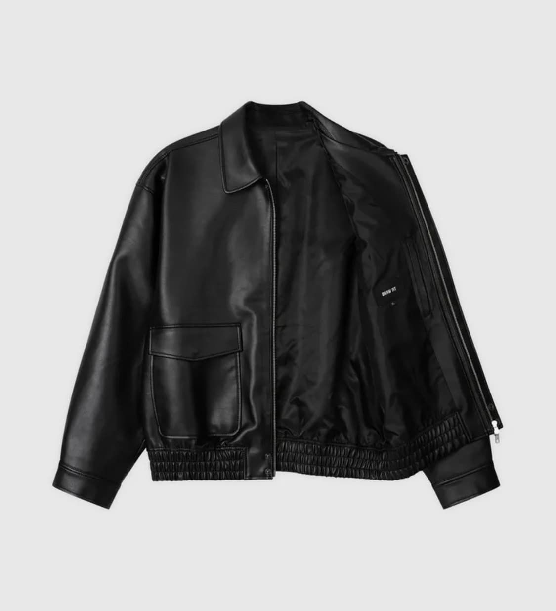 A-2 레더 블루종 자켓 [BLACK] 상품이미지2