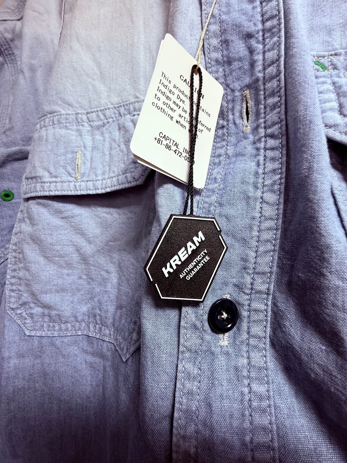 캐피탈 샴브레이 투톤 본패치 4사이즈 상품이미지3