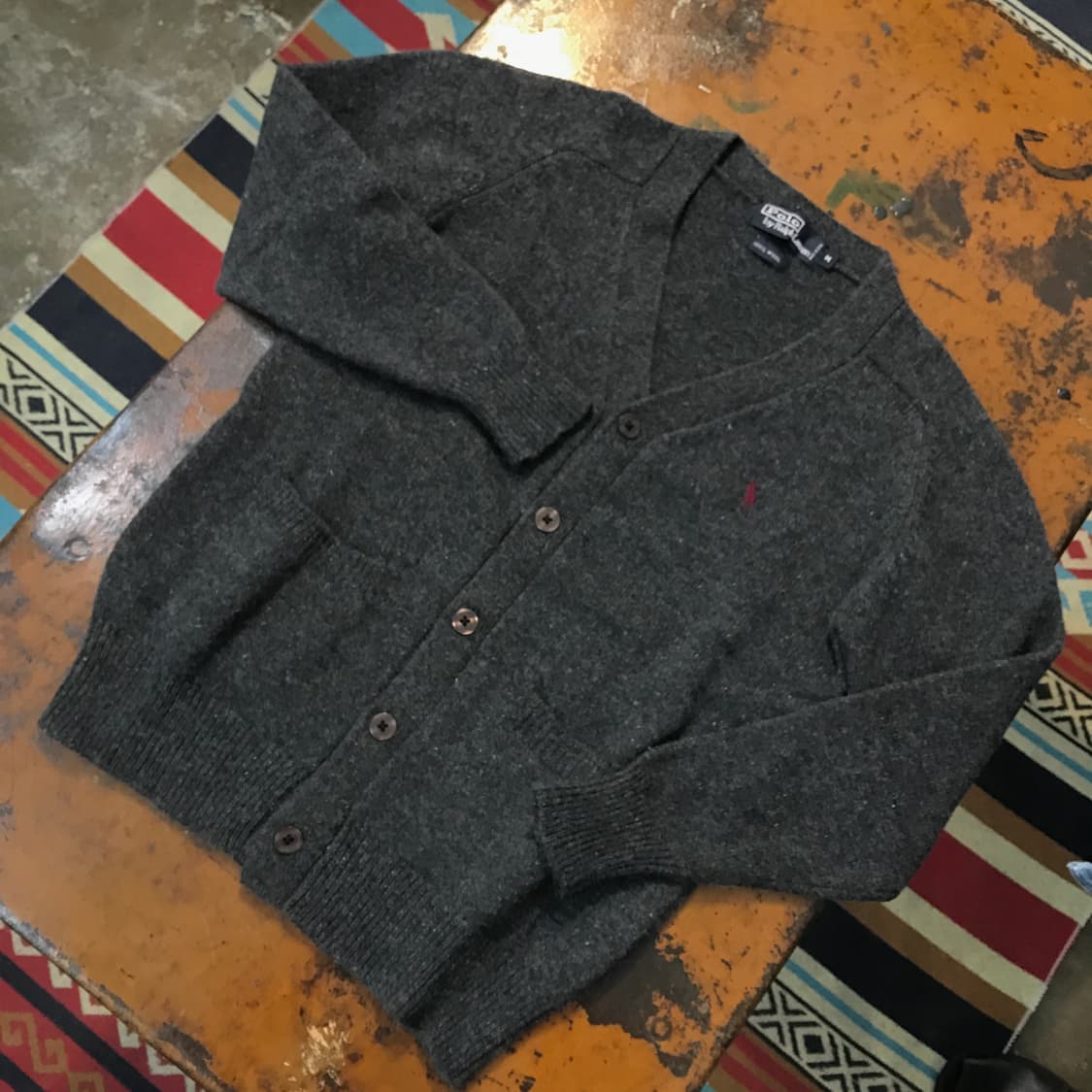 폴로랄프로렌 차콜 울 니트 가디건 여성 55 66 사이즈 상품이미지2