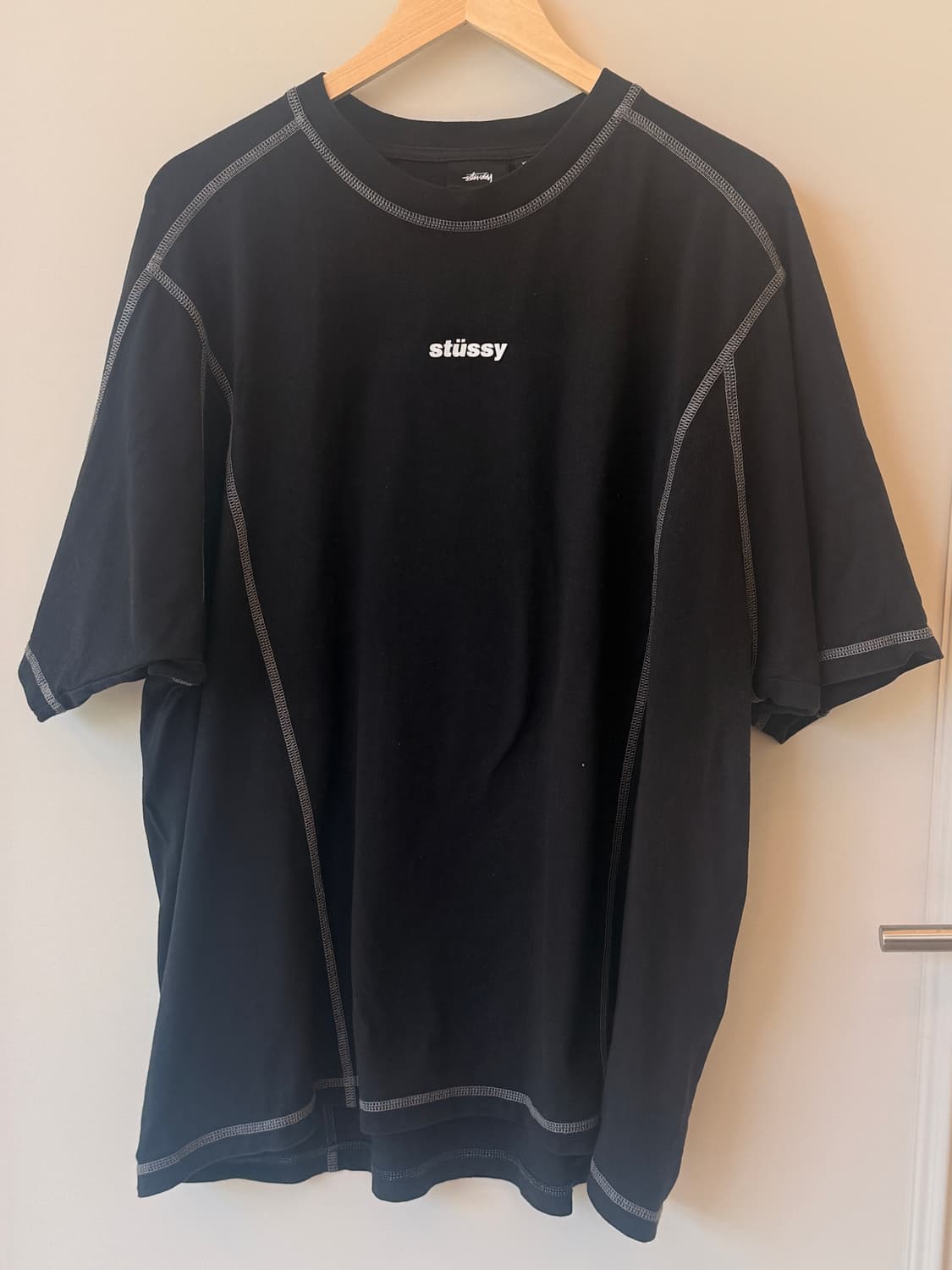 스투시 (STUSSY)웨이브 코튼 크루 티셔츠 상품이미지1