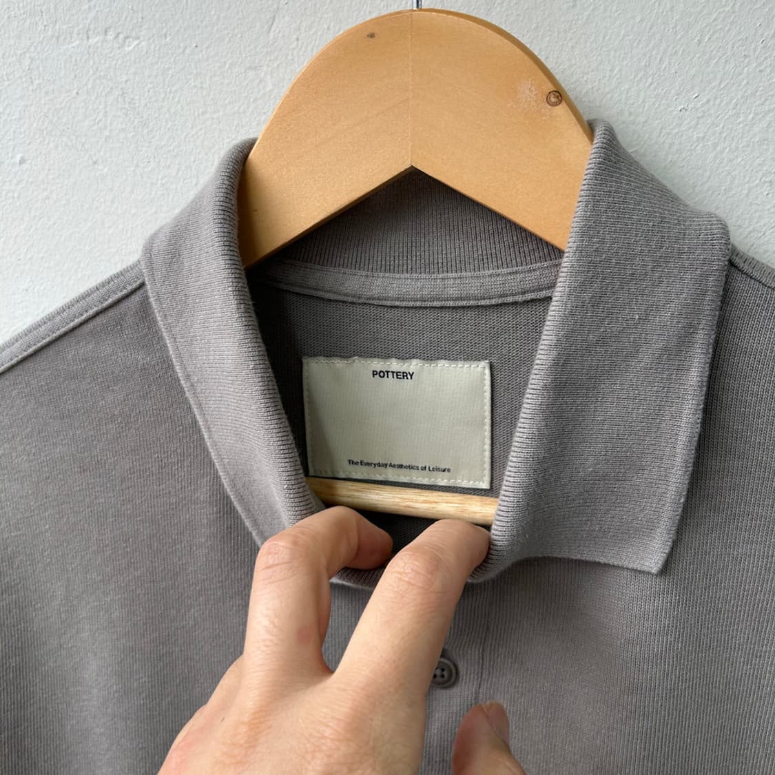 16758 - 포터리 그레이 반팔 카라티 상품이미지3