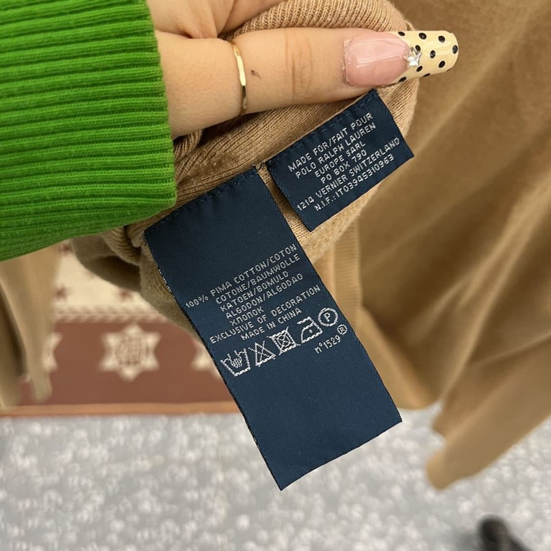 폴로 랄프로렌 모던 캐주얼 빈티지 피마코튼 니트 XL C09850 상품이미지6