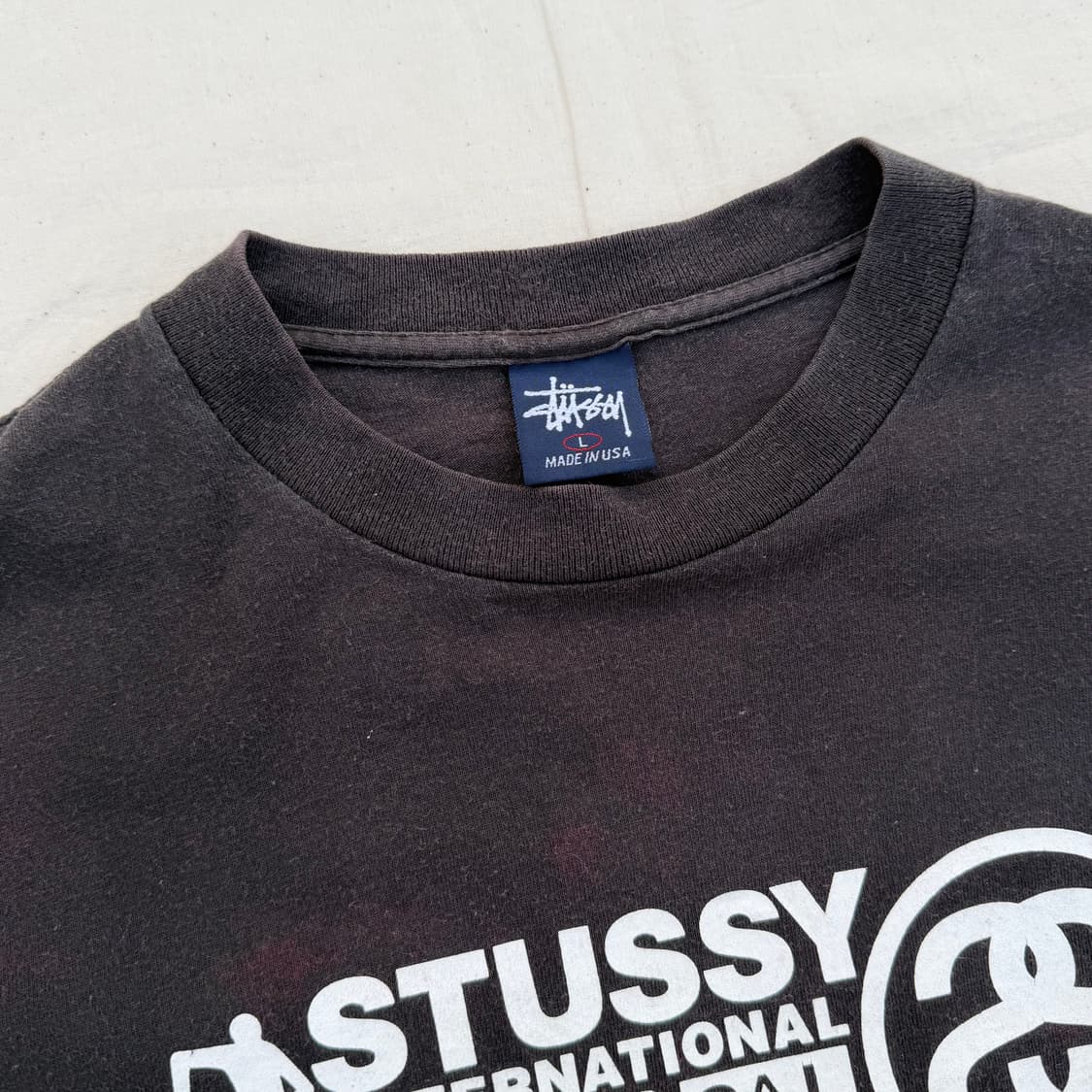 90s Stussy Made In USA 썬페이드 긴팔 티셔츠 긴팔티 상품이미지2