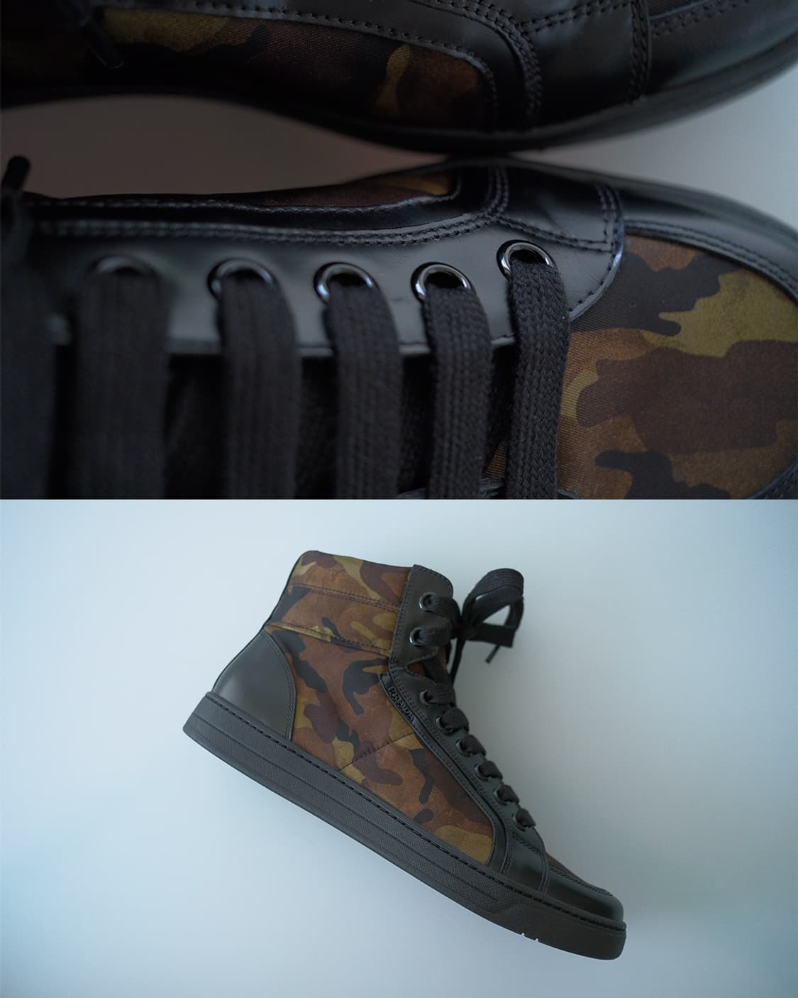 PRADA nylon/leather high top 상품이미지8