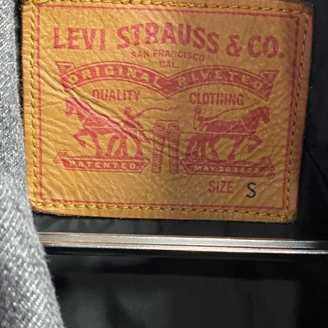 리바이스 누빔 흑청 자켓 B3127 상품이미지4