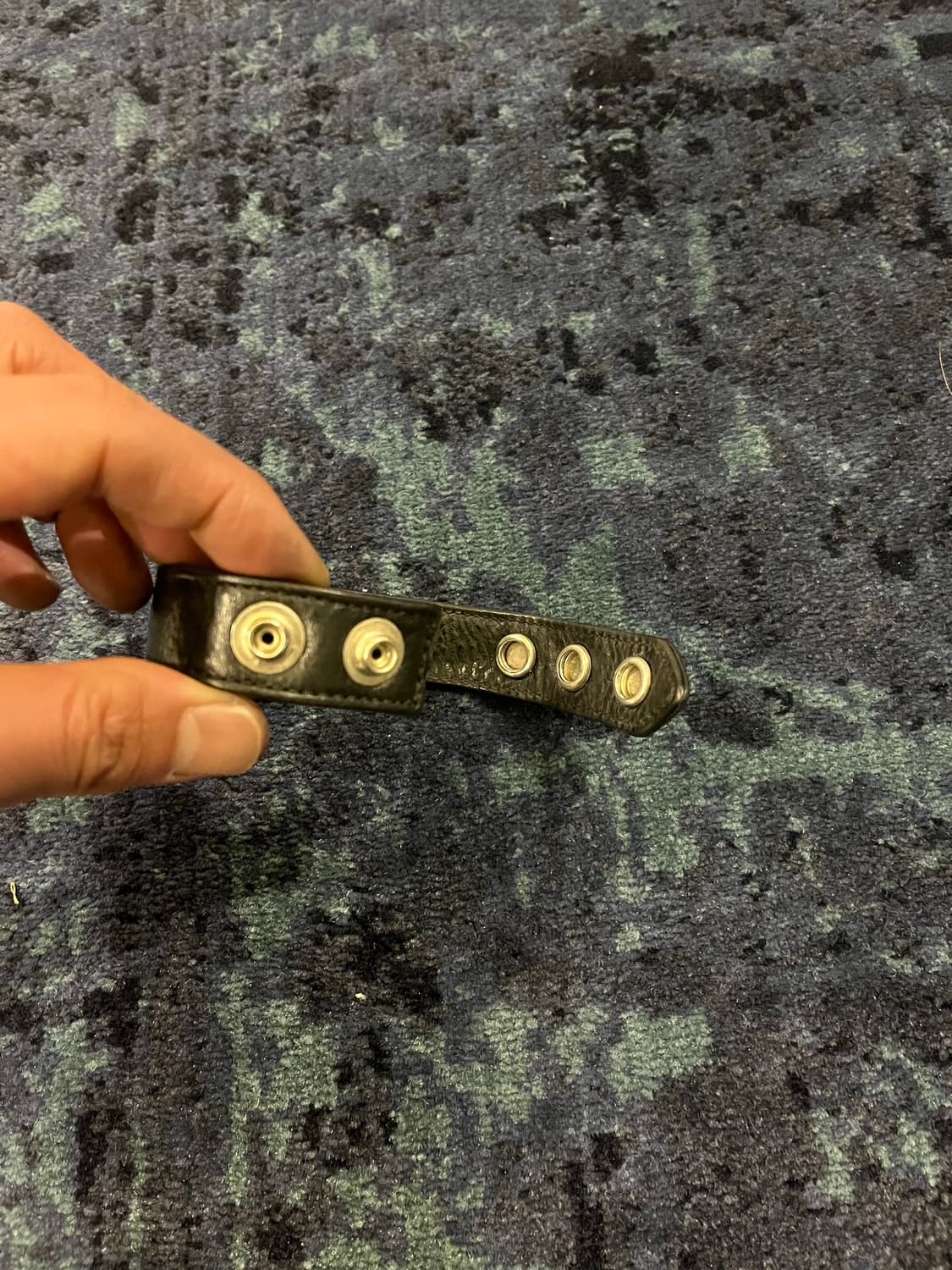 크롬하츠 3버튼 크로스 가죽 팔찌 상품이미지2