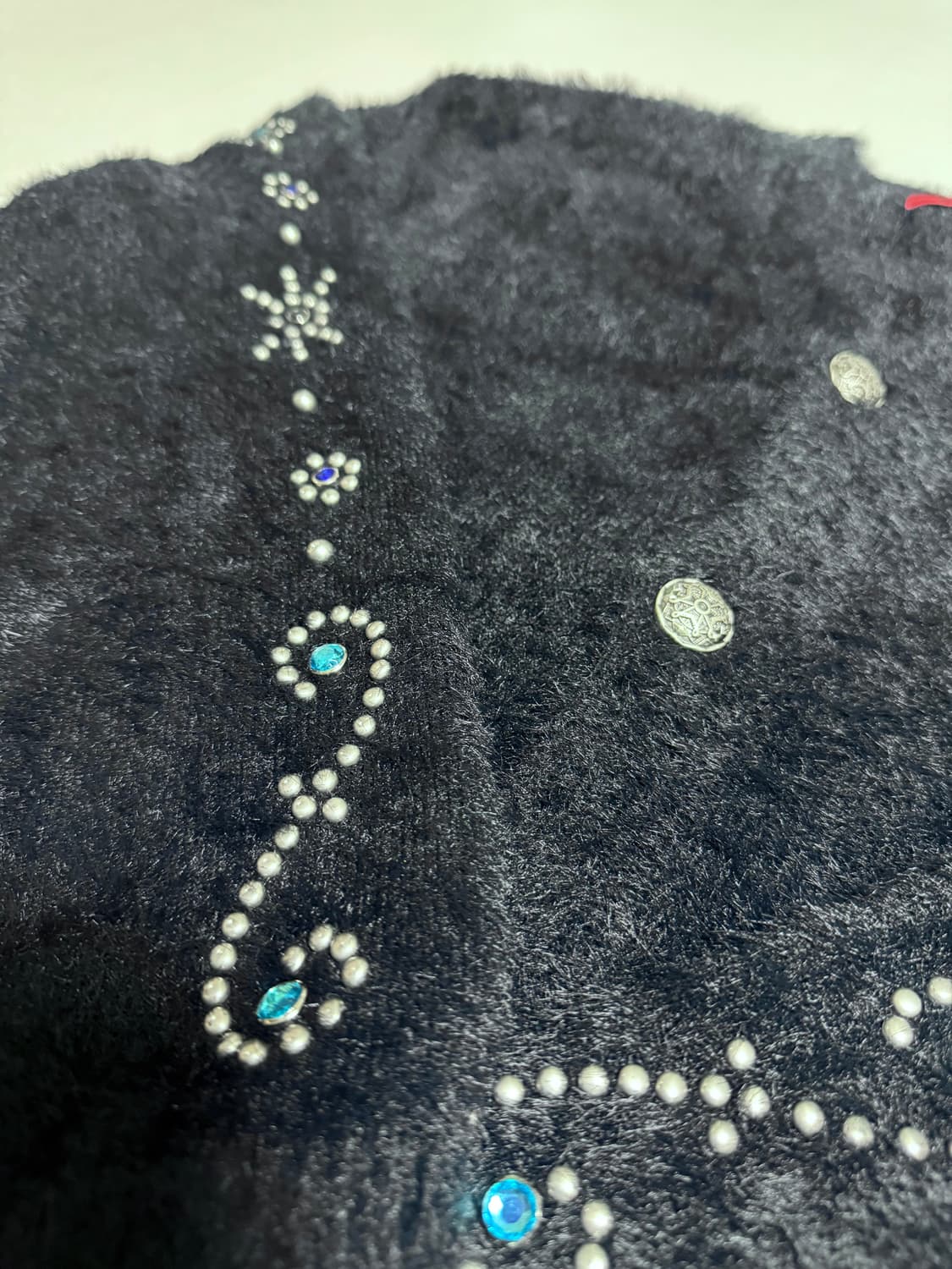 ESEELMI AMERICAN STUD ANGORA CARDIGAN 상품이미지4