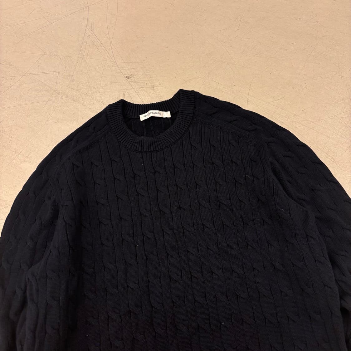 인템포무드 케이블 니트 상품이미지2