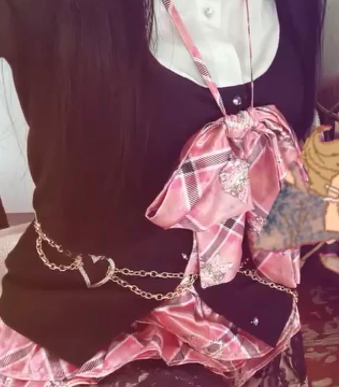 마즈 갸루 네코 셋업 교복 히메갸루 상품이미지2