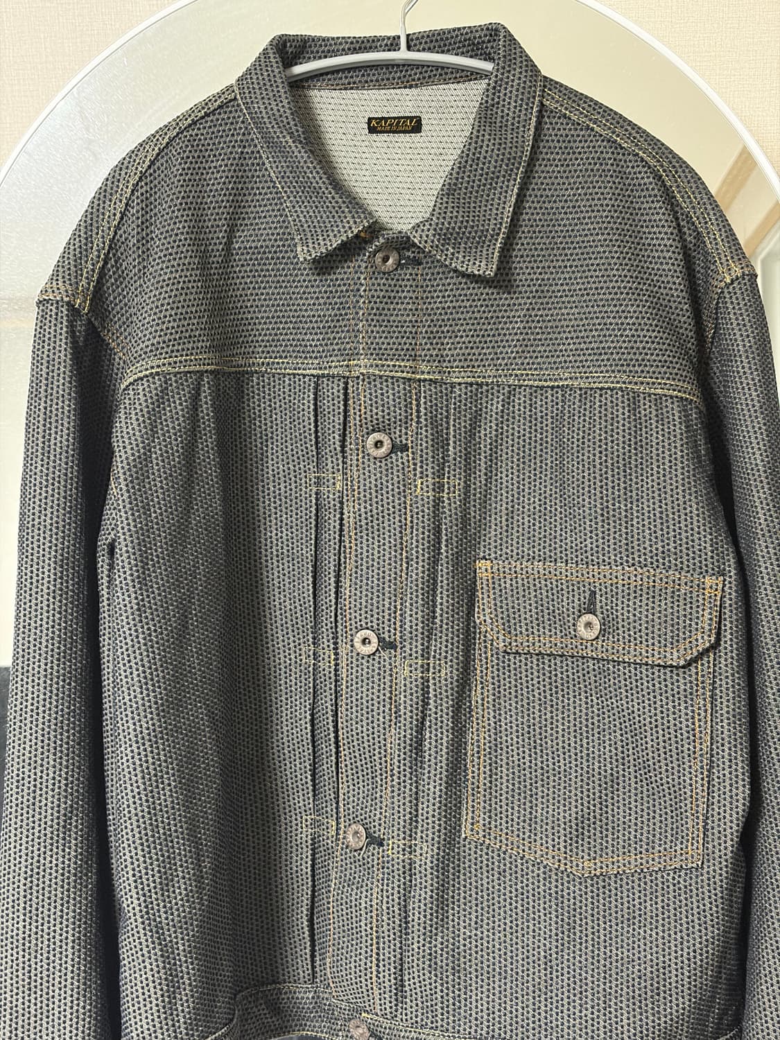 [5] 캐피탈 센츄리 데님 1세대 자켓 N7S 차콜 인디고 상품이미지2