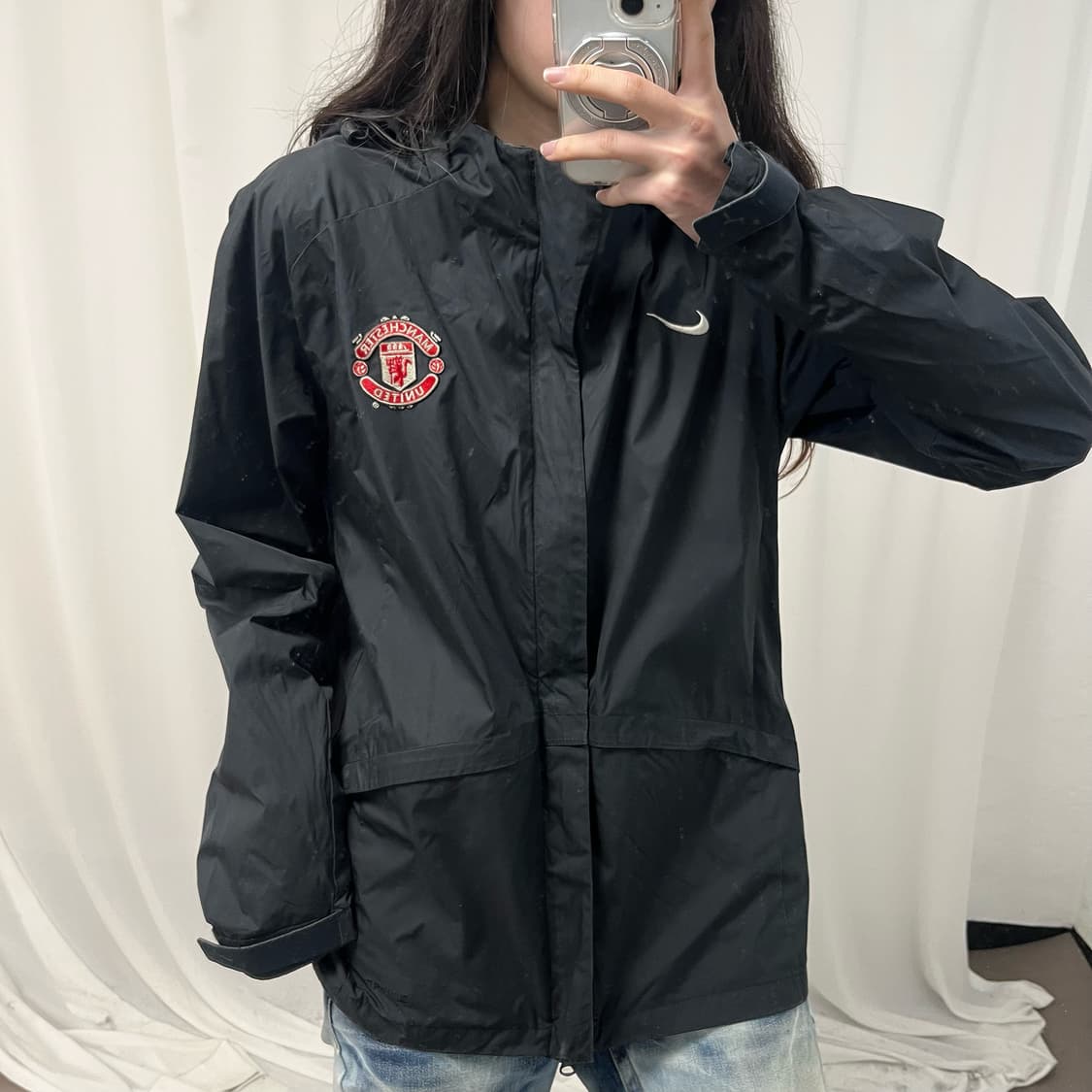 Nike Black Manchester United Windbreaker 상품이미지2