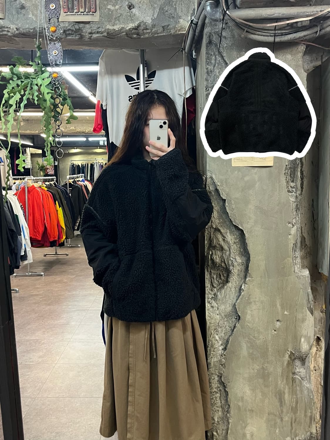 아디다스 플리스 자켓 블랙 S #csz1974 상품이미지1