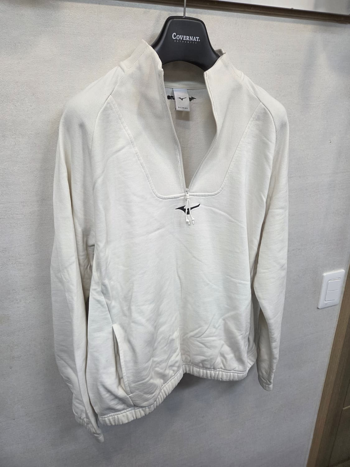 미즈노 하프집업 센터로고 맨투맨 xl 상품이미지7