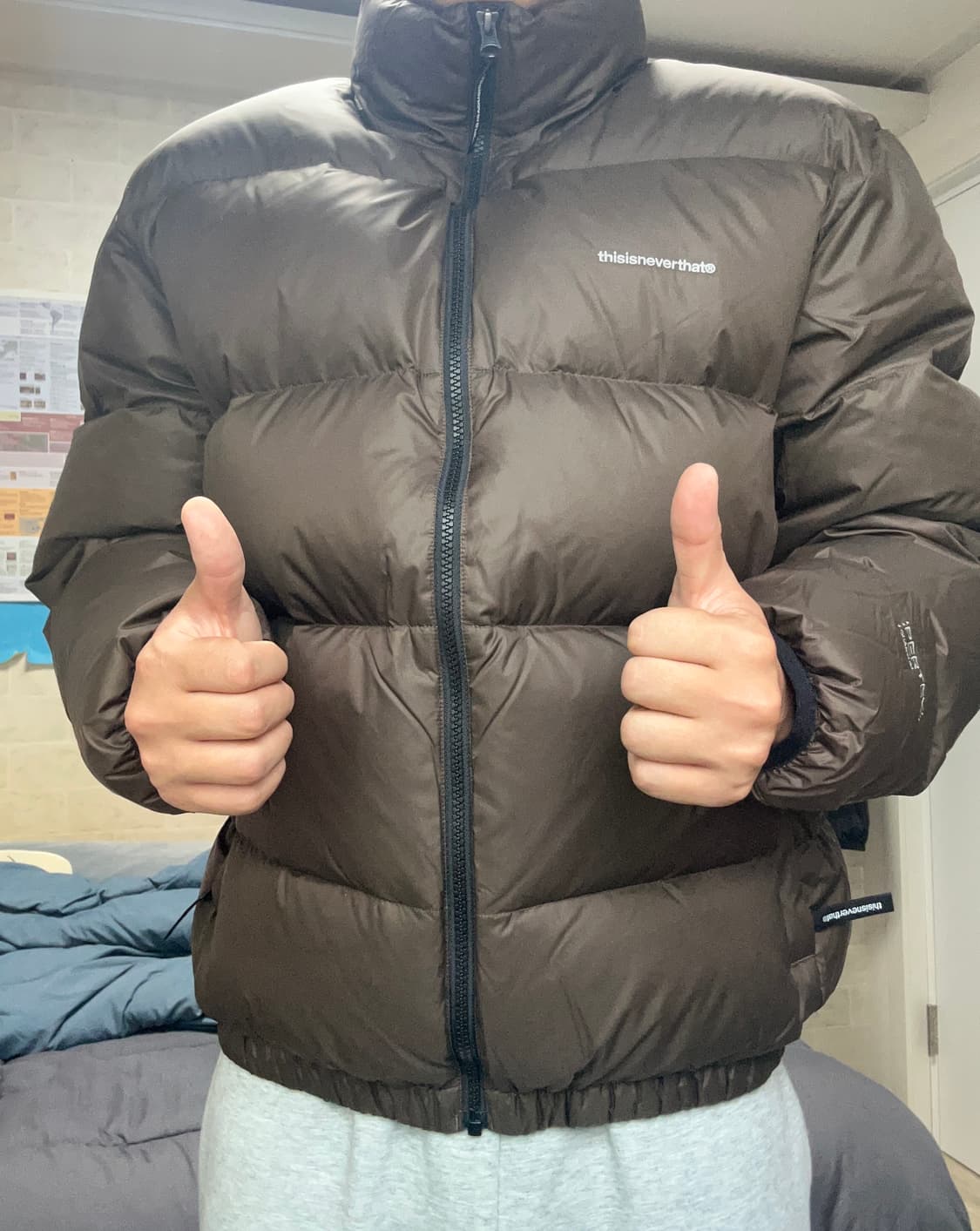 디스이즈네버댓 패딩 브라운(M) 상품이미지2