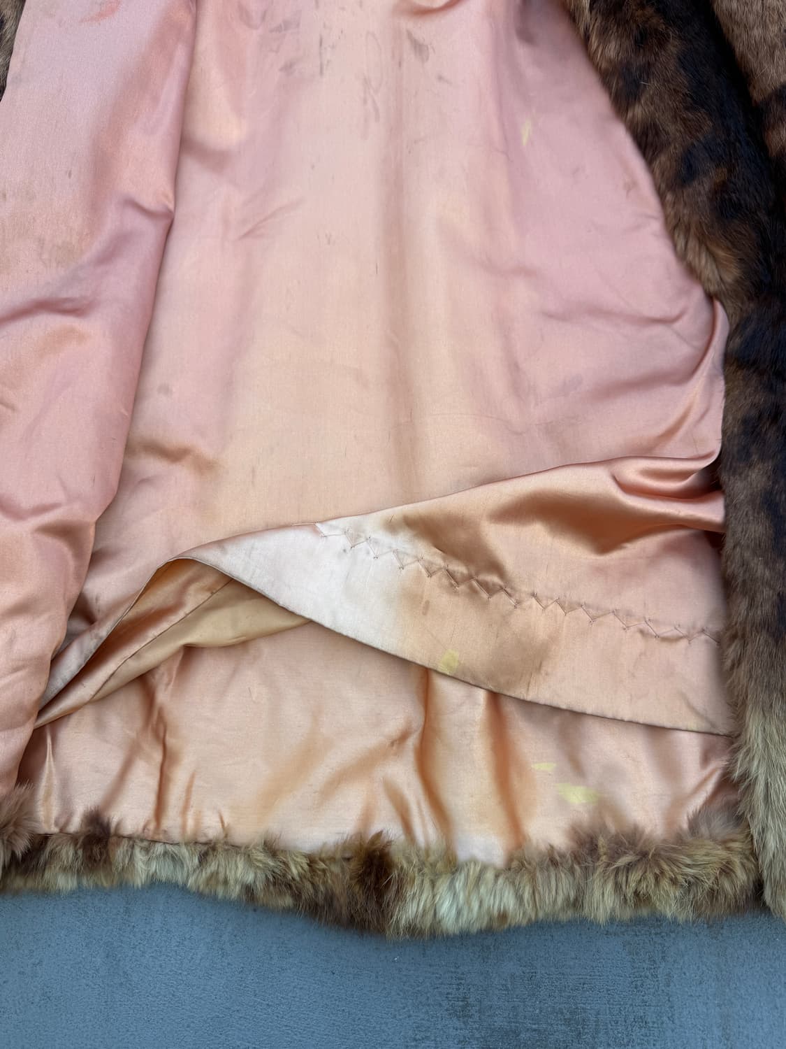 빈티지 레오파드 리얼 퍼 코트 상품이미지10