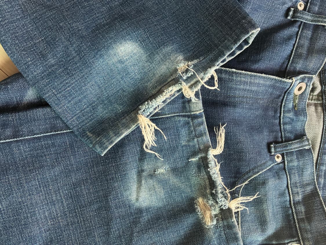 네이버후드 2002년 Savage Basic 데님 우라하라주쿠 아카이브 상품이미지7