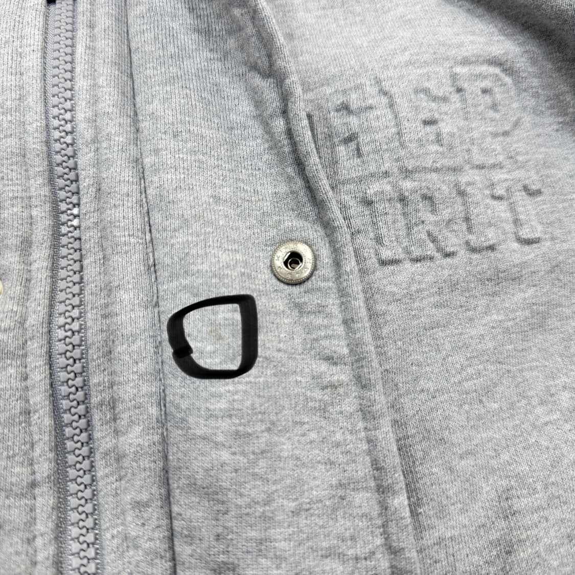 지프 빈티지 Y2K 패치 후드집업 자켓 그레이 S 상품이미지7