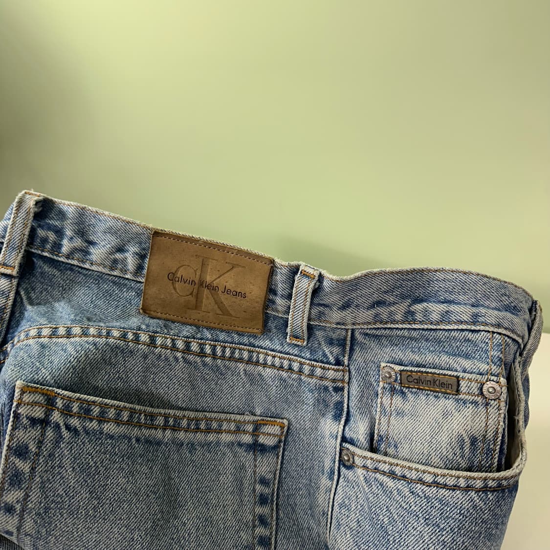 31 M 켈빈클라인 CK 레귤러핏 헤비데님 데님팬츠 상품이미지2