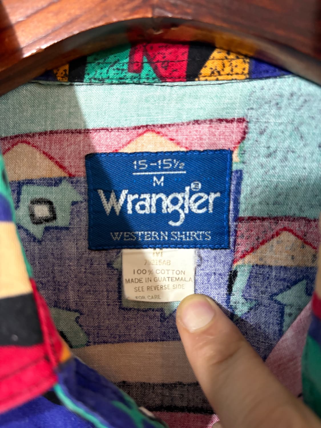 80-90‘s Wrangler Navaho pattern Shirt 상품이미지3