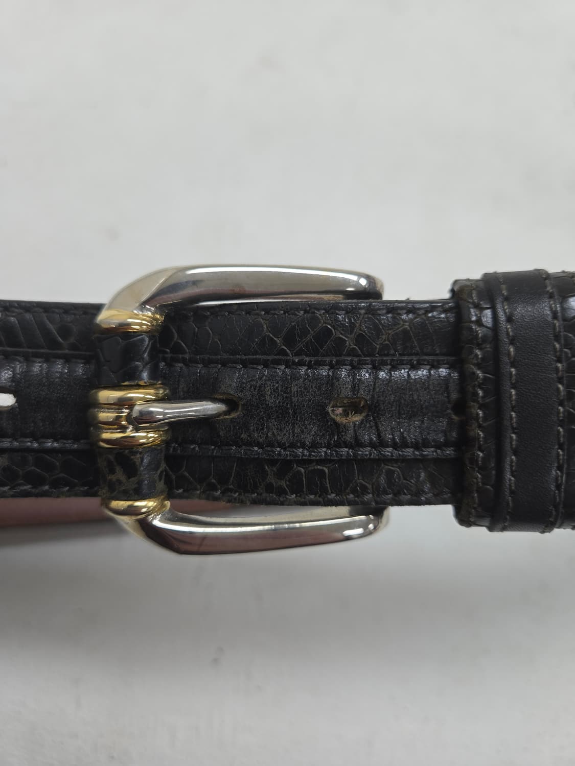 레오나드 블랙 가죽 벨트 상품이미지4