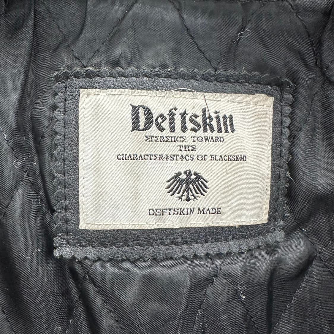 100 데프트스킨 남자 소가죽 라이더 자켓 상품이미지4